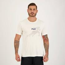 Camiseta Fila Basic Run Print Off White