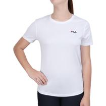 Camiseta Fila Basic Sports Polygin Branco Marinho e Vermelho