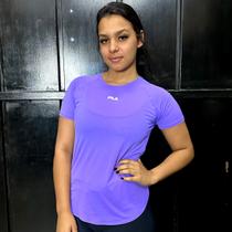Camiseta Fila Bio III Poliamida Lilás - Feminina