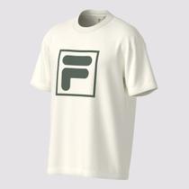 Camiseta Fila Comfort F-Box Union Classics Off White e Verde