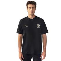 Camiseta Fila Comfort Rio Open 26 Preta Camiseta Fila Comfort Rio Open 26 Preta