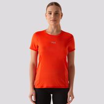 Camiseta Fila Core Run Feminina Laranja Camiseta Fila Core Run Feminina Laranja