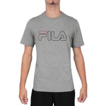 Camiseta Fila Letter Outline Cinza