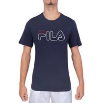 Camiseta Fila Letter Outline Marinho