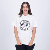 Camiseta Fila One World Feminina Branca