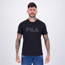 Camiseta Fila Regular Letter Premium IV Preta Camiseta Fila Regular Letter Premium IV Preta