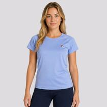 Camiseta Fila Tennis Basic Feminina Azul Hortensia Camiseta Fila Tennis Basic Feminina Azul Hortensia