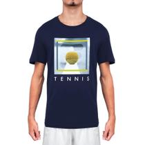 Camiseta Fila Tennis Marinho e Limão