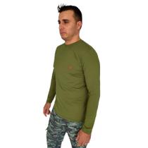 Camiseta fishing co basica lisa verde militar - fishing co.