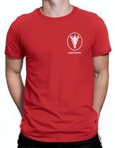 Camiseta Fisioterapia,masculina,básica,100% algodão,estampada