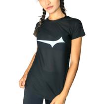 Camiseta Fitness Feminina Preta Alba Revive - Preto
