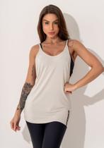 Camiseta fitness feminina tamanho p, off white