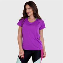 Camiseta Fitness Laura Basica Fuchsia