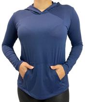 Camiseta Fitness Manga Longa Dry Fit Feminina Com Microfuros UV Protection 50+ - LandimStoreModa
