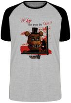 Camiseta Five Nights at Freddy's Toy Freddy Blusa Plus Size extra grande adulto ou infantil