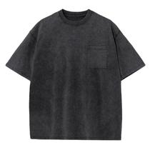Camiseta Fkatuzi Acid Wash Oversize para meninos de 13 a 14 anos preta Camiseta Fkatuzi Acid Wash Oversize para meninos de 13 a 14 anos preta