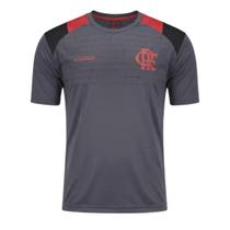 Camiseta Flamengo Fla Vibrou Básica Chumbo Masculina Braziline - Camiseta Flamengo Fla Vibrou Básica Chumbo Masculina Braziline -
