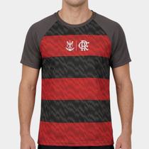 Camiseta Flamengo Harmonia Masculina - Cinza e Vermelho - GG Camiseta Flamengo Harmonia Masculina - Cinza e Vermelho - GG