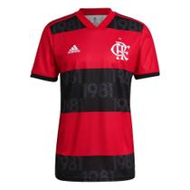 Camiseta Flamengo I 21/22 Adidas Masculina - Preta/Vermelha