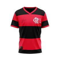 Camiseta Flamengo Libertadores 81 Zico Masculina Braziline