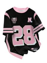 Camiseta Floerns Y2k Number Jersey com decote em V para mulheres Camiseta Floerns Y2k Number Jersey com decote em V para mulheres