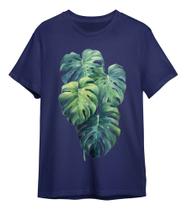 Camiseta Floral Folhagem Feminina Costela De Adão Natureza