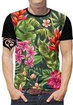 Camiseta Floral PLUS SIZE Florida Masculina infantil blusa F