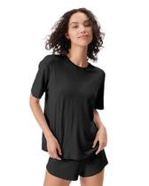 Camiseta Florence by mills Cozy Crush para mulheres preta XS