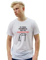 Camiseta Flork eu tenho paciência mas sou assintomático (a)