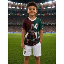 Camiseta Flu Guerreiro Masculina Adulto/Infantil Dryfit Premium - Camiseta Flu Guerreiro Masculina Adulto/Infantil Dryfit Premium -