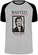 Camiseta Flynn Rider Enrolados Blusa Plus Size extra grande adulto ou infantil