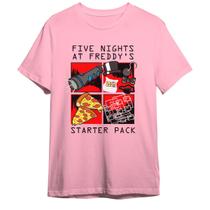 Camiseta Fnaf Five Nights At Freddy's Starter Pack Unissex