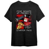 Camiseta Fnaf Five Nights At Freddy's Starter Pack Unissex Camiseta Fnaf Five Nights At Freddy's Starter Pack Unissex
