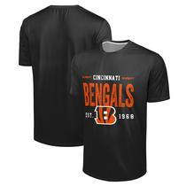 Camiseta FOCO Cincinnati Bengals Preta Desgastada Performance