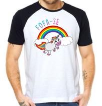 Camiseta foda-se unicornio tumblr arco iris camisa