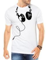 Camiseta Fones Engraçados Nerd Geek Dj Camisa Masculina