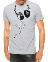 Camiseta Fones Engraçados Nerd Geek Dj Camisa Masculina