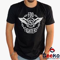 Camiseta Foo Fighters 100% Algodão Rock Geeko