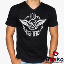 Camiseta Foo Fighters 100% Algodão Rock Geeko