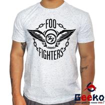 Camiseta Foo Fighters 100% Algodão Rock Geeko