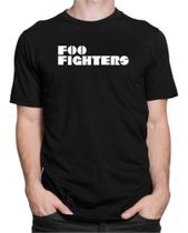 Camiseta Foo Fighters Logo Banda De Rock Estampa Camisa 100% Algodão - Nessa Stop