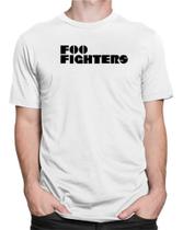 Camiseta Foo Fighters Logo Banda De Rock Estampa Camisa 100% Algodão - Nessa Stop