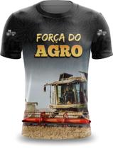 Camiseta Força Agro Trator Roça Fazenda