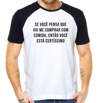 Camiseta frase comida food divertida camisa