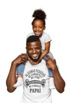 Camiseta frase Dia dos Pais Papai engraçada Branca