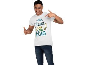 Camiseta Frase Dia Dos Pais Papai Pai e Filho Branca