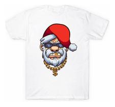Camiseta Frases Natal Em Família Papai Noel Unissex Feliz Natal Diferente Natal de Jesus Presente