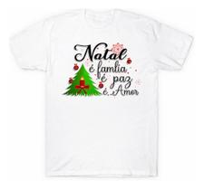 Camiseta Frases Natal Em Família Papai Noel Unissex Feliz Natal Diferente Natal de Jesus Presente - 2 Rosas