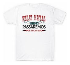 Camiseta Frases Natal Em Família Papai Noel Unissex Feliz Natal Diferente Natal de Jesus Presente - 2 Rosas