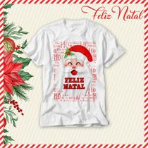 Camiseta Frases Natal Em Família Papai Noel Unissex Feliz Natal Diferente Natal de Jesus Presente - 2 Rosas